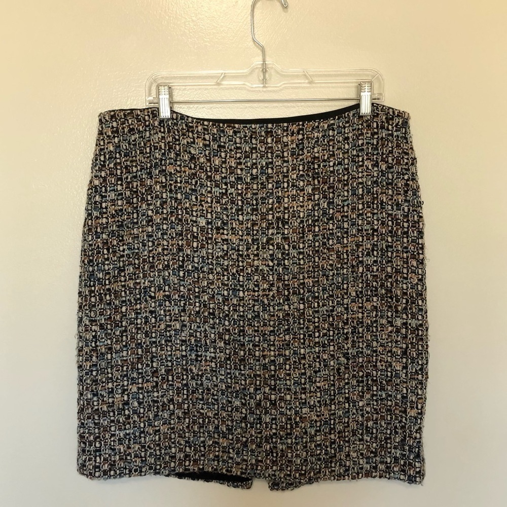Talbots Tweed Pencil Skirt Multicolored 16P Petite